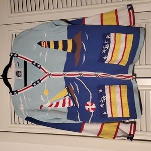 Like new! Vintage Storybook Knits sailboat & lighthouse sweater
